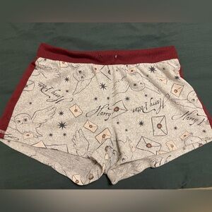 Harry Potter Themed Shorts with Maroon Trim